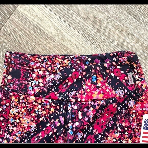 KOS USA pink multi color leggings NWT - Picture 6 of 13